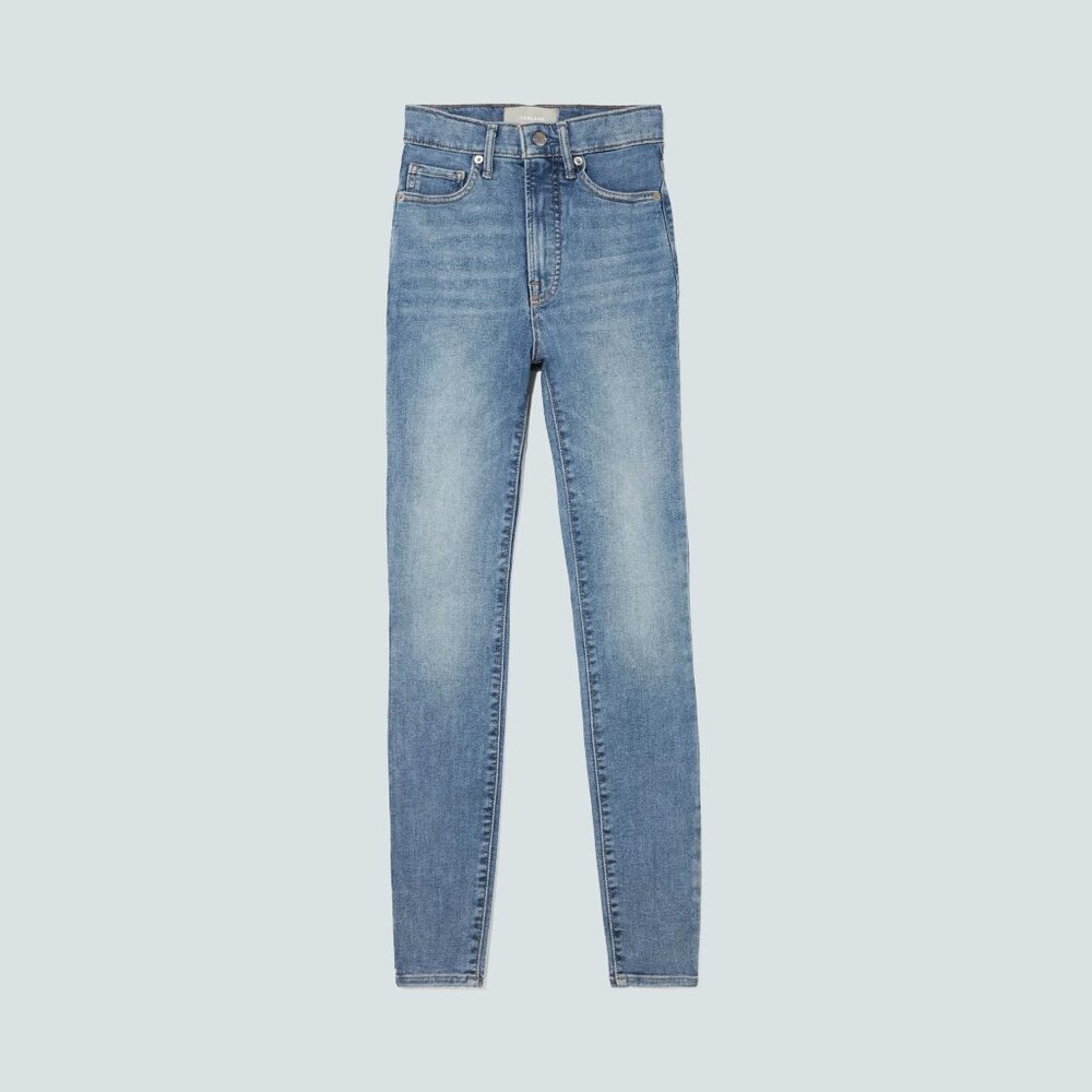 Everlane Women's Way-High® Hourglass Skinny Jean in Faded Blue, Size 28